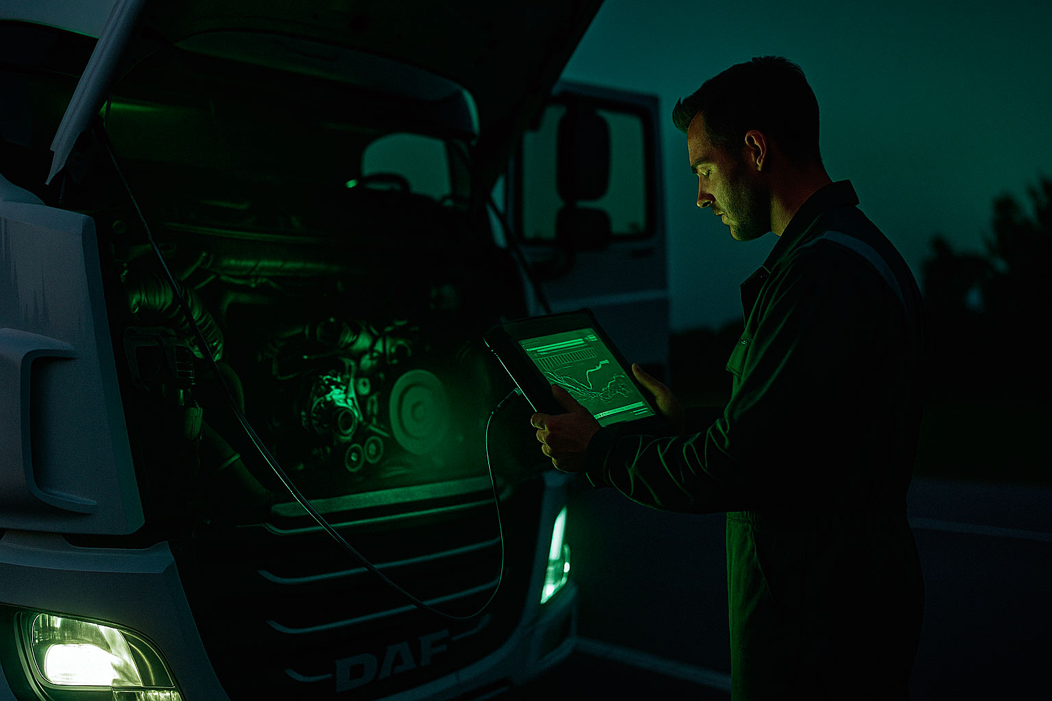 Компьютерная диагностика DAF в сервисе